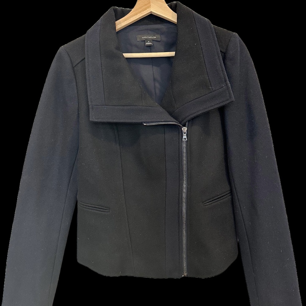 Black & Navy Ann Taylor Jacket